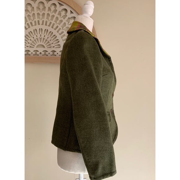 Abercrombie & Fitch Plaid Fitted wool blazer size small - Picture 5 of 13